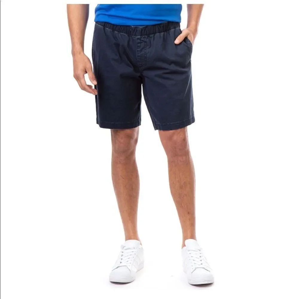 U.S. Polo Assn. Men's Navy Stretch Twill Pull-on Jogger Short Size XXL